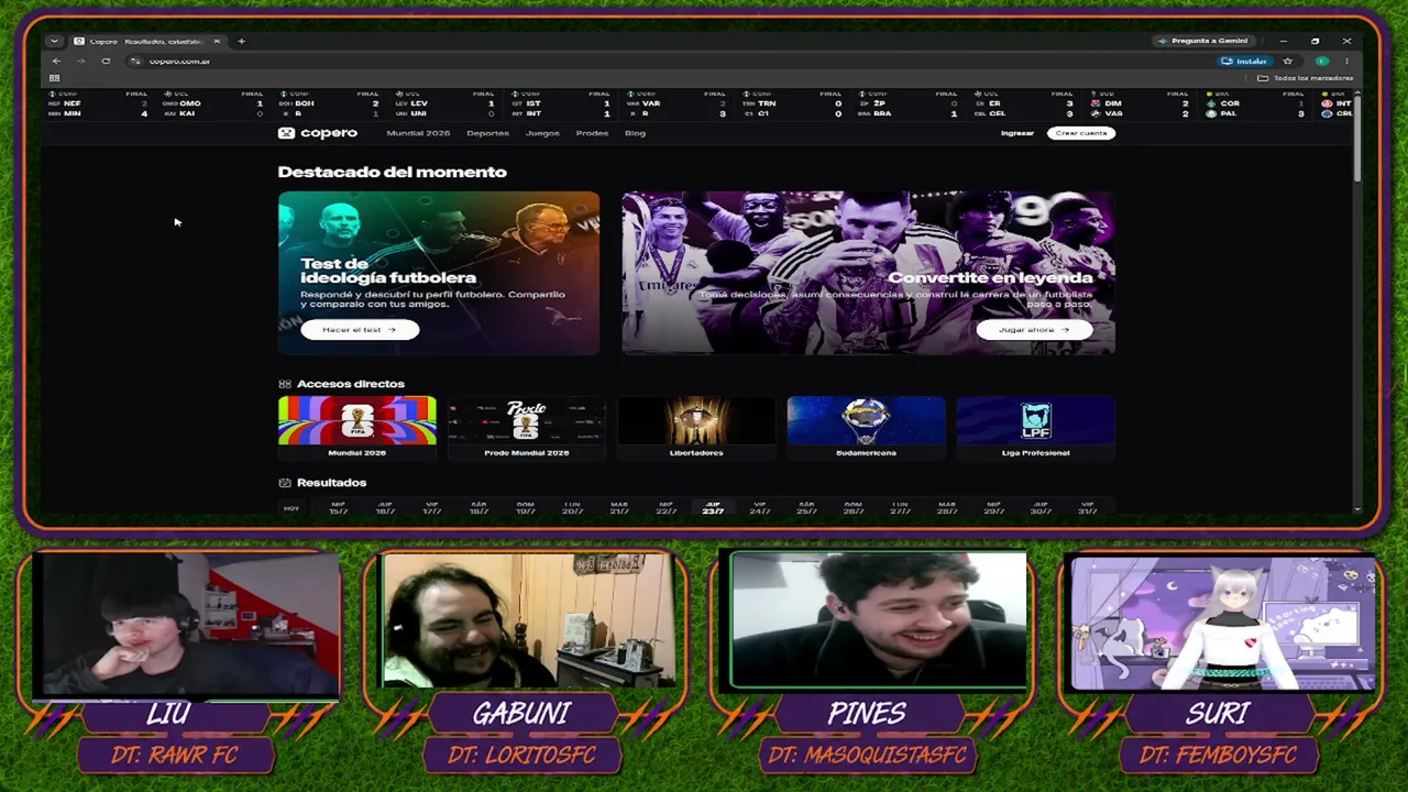 Ultimas vistas del mundial, ruleta de torneo y mucho mas