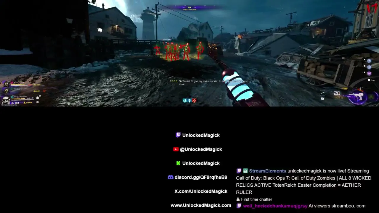 Call of Duty Zombies | ALL 8 WICKED RELICS ACTIVE TotenReich Easter Completion = AETHER RULER