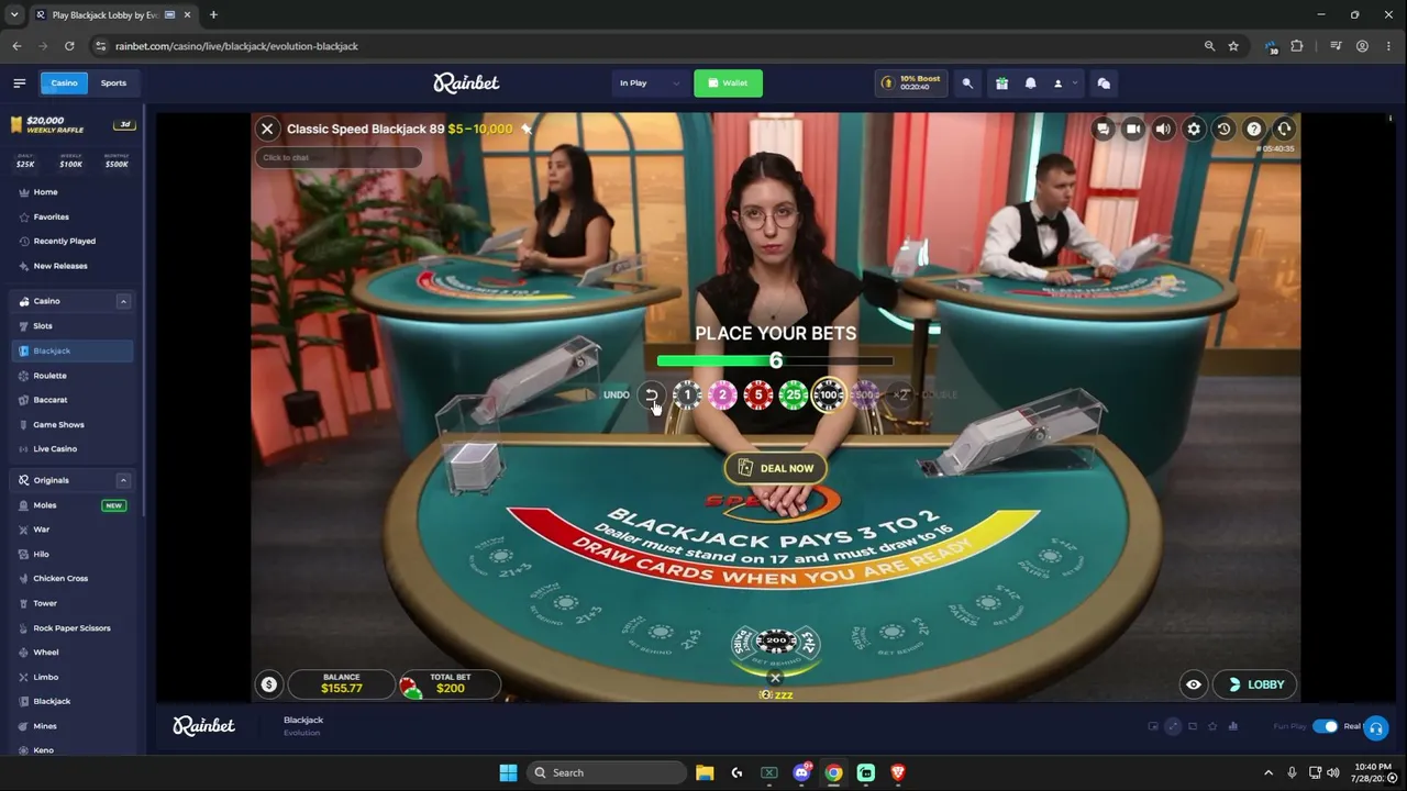 !rainbet same deal :( use my code pls