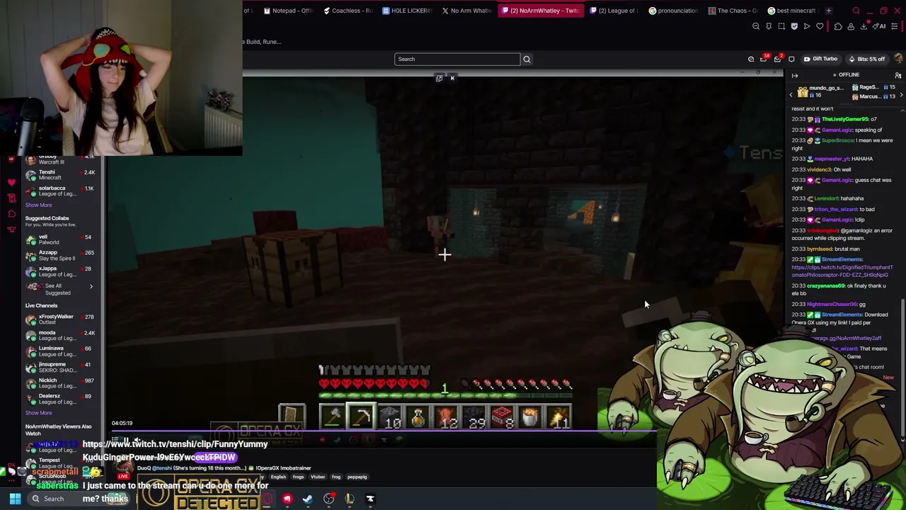 SPENDING THE DAY WITH WHATLEY OH NO!! BOT LANE > MINECRAFT SHARED HP BAR