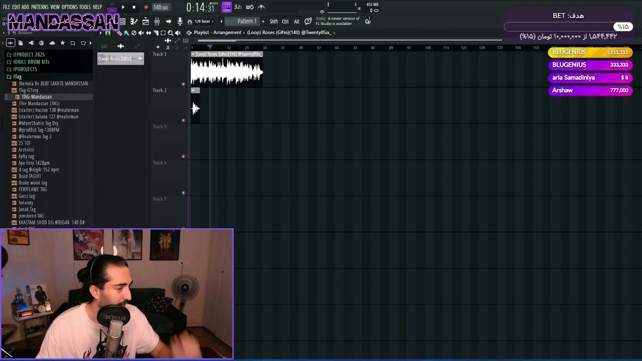 MANDASSAN MAKE BEATS ON LIVE ! (BEAT BATTLE)