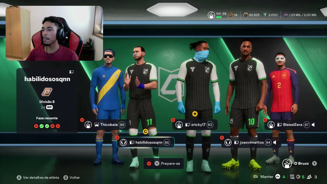 Aulas de FIFA com os amigos