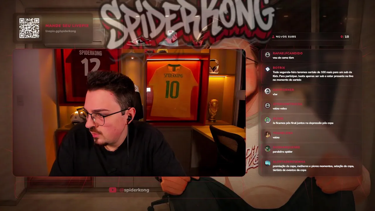 COPA DO MUNDO NO SPIDERKONG - DIA 35! REACT DE TODOS OS JOGOS E CONTEUDOS!💥 !pedirfilme !cinefy 💥