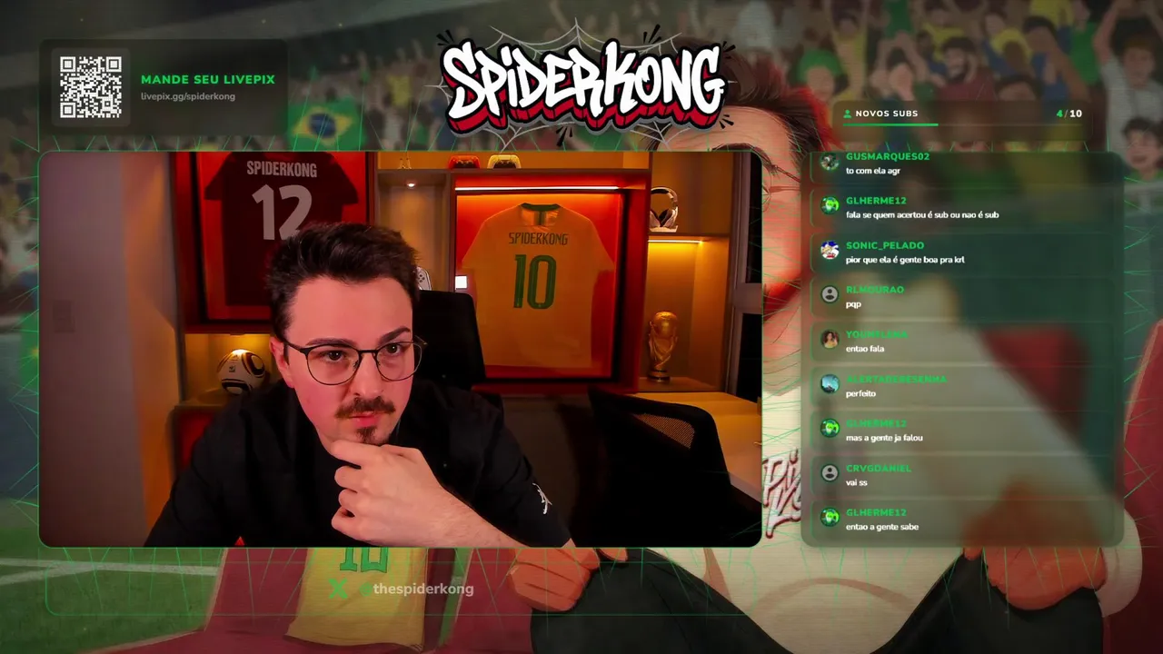 COPA DO MUNDO NO SPIDERKONG - DIA 31! REACT DE TODOS OS JOGOS E CONTEUDOS!💥 !pedirfilme !cinefy 💥