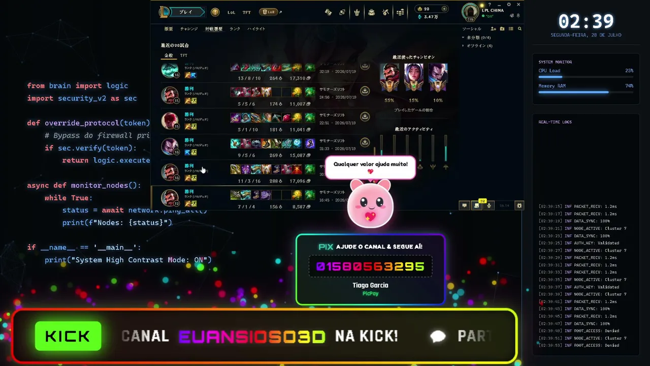 LEAGUE ATÉ A 2° CONTA CHEGAR MESTRE