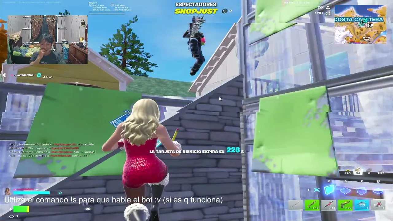 jugando FORTNITE :U