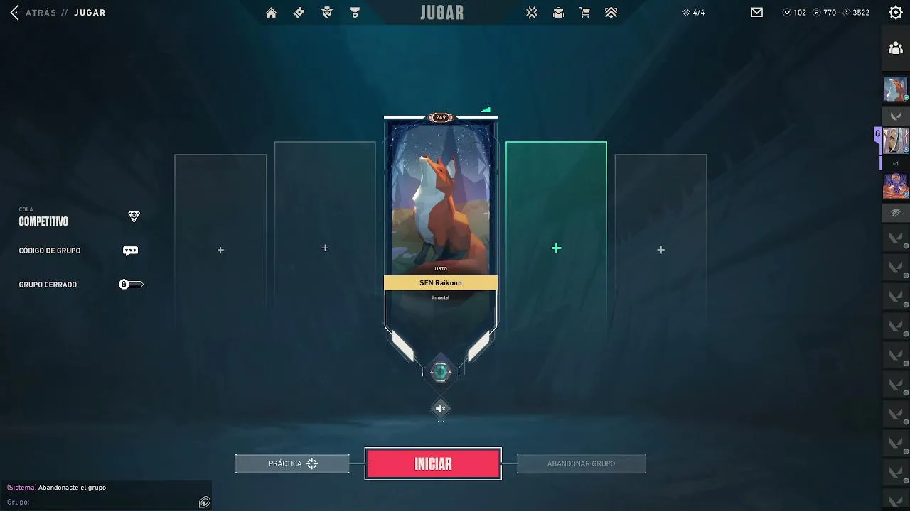 Rankeds SOLOQ | Valorant de manual