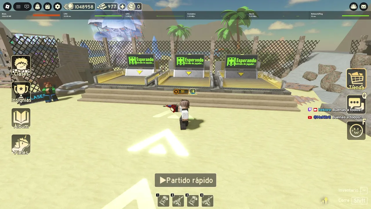 HeKBrE Gaming - Jugando Roblox en vivo con mi hija!.