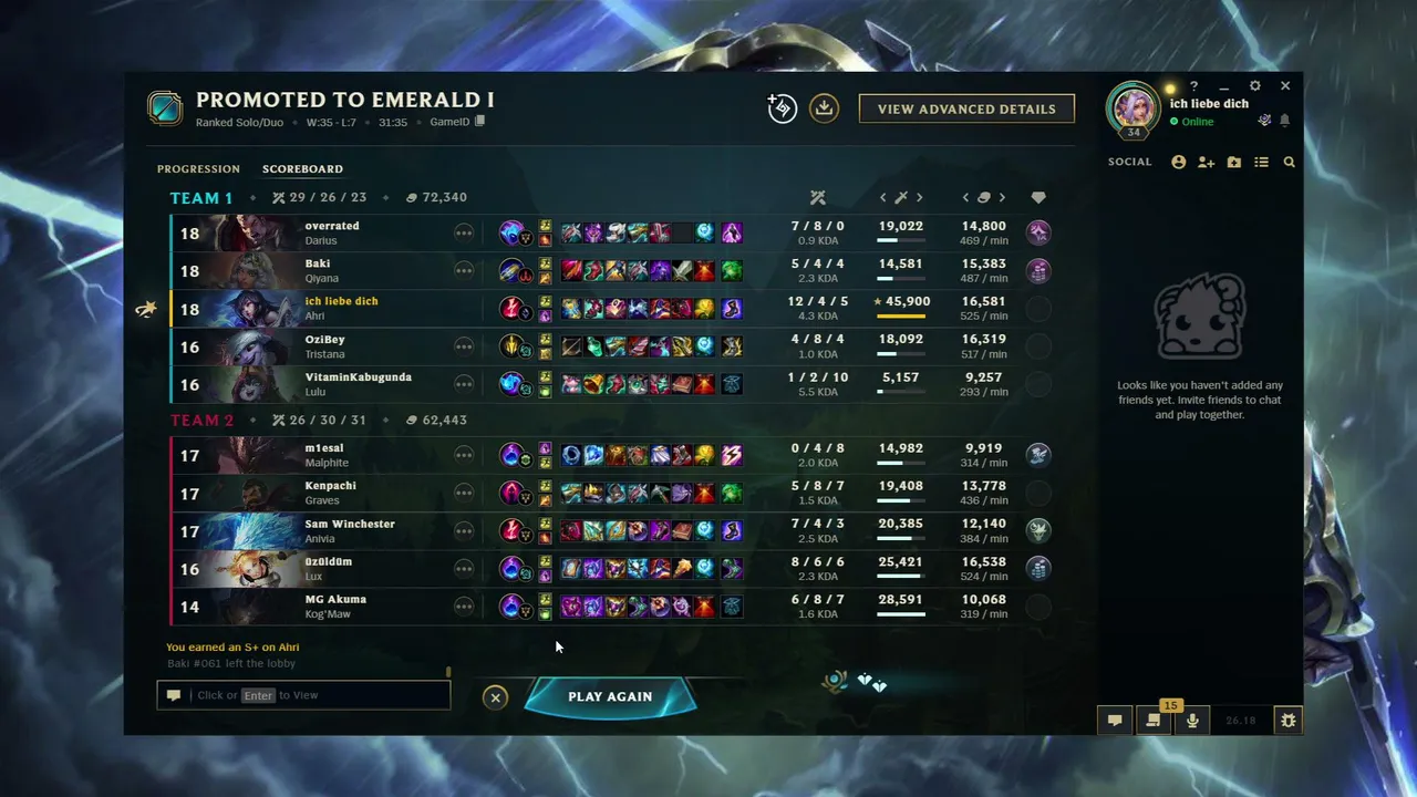 Mater Elo Mid Smurf