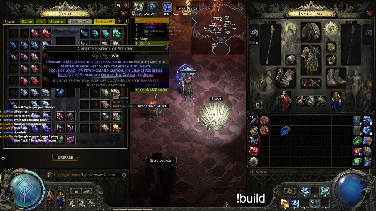 🎖️[EN/TR] | 🐦‍🔥Crafting Session | Big Loot | Ask for any crafting guide | Fast Clear Martial Artist | !build !filter !ig !dc