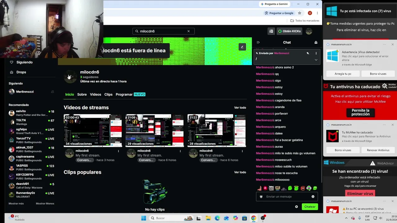 My first stream.