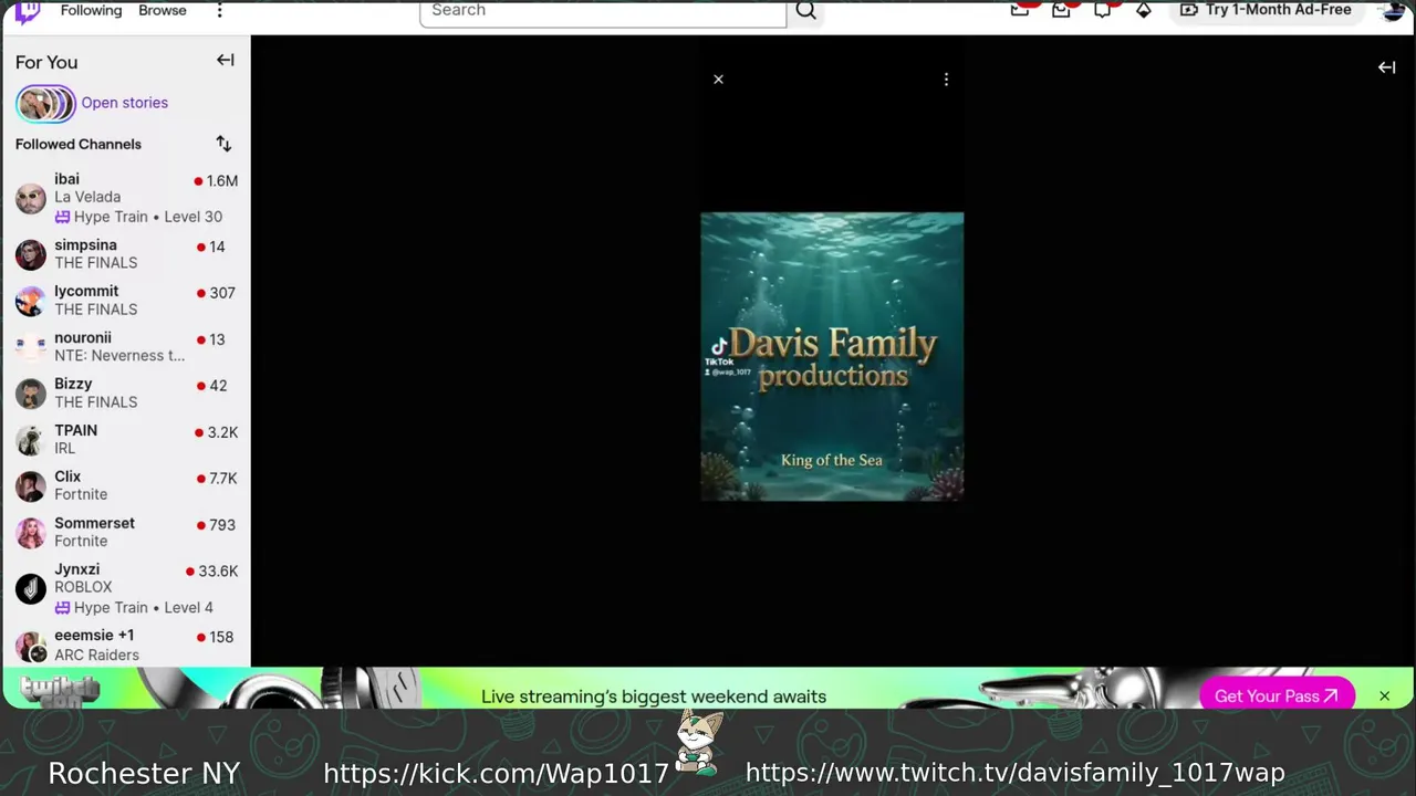 Live with DavisFamily_1017wap  stream Twitch & KICK @ https://www.twitch.tv/davisfamily_1017wap and  @  https://kick.com/wap1017
