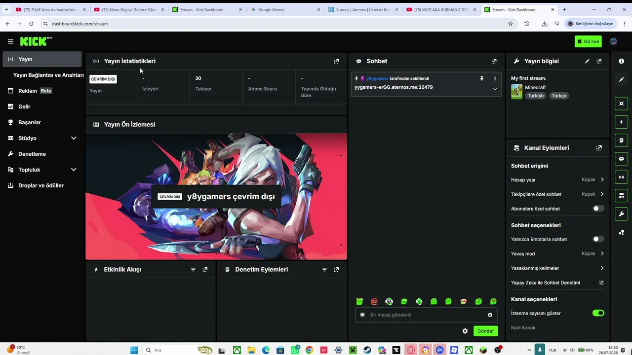 My first stream.