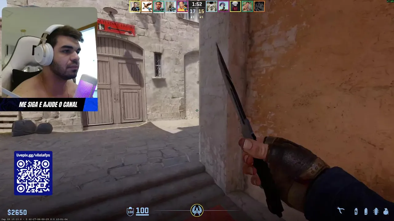 Live de CS! Chega na live! Cola no chat, troca ideia comigo e vamos fazer essa gameplay ficar ainda melhor!