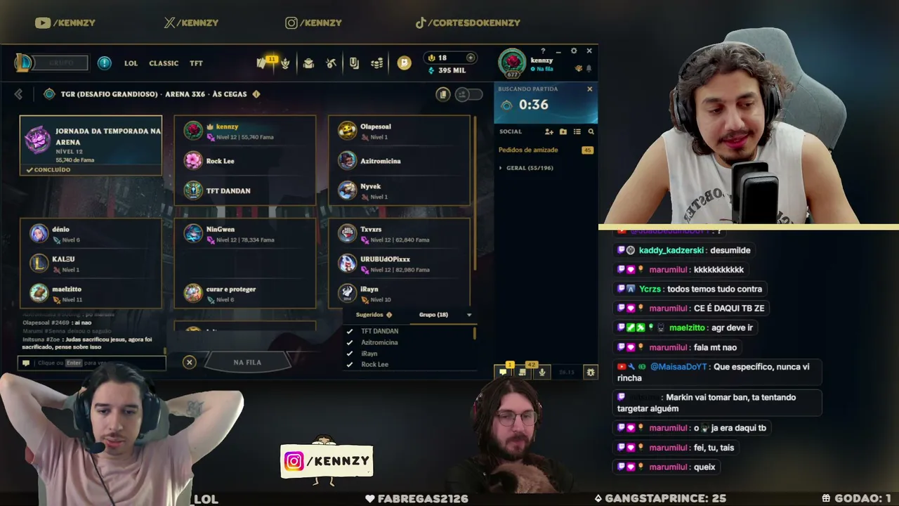 HOJE É DIA DE CIENCIA NO LEAGUE CLASSIC + ARENASSO DE TARDE 🔥🌹 !bonoxs | !growth | !pix