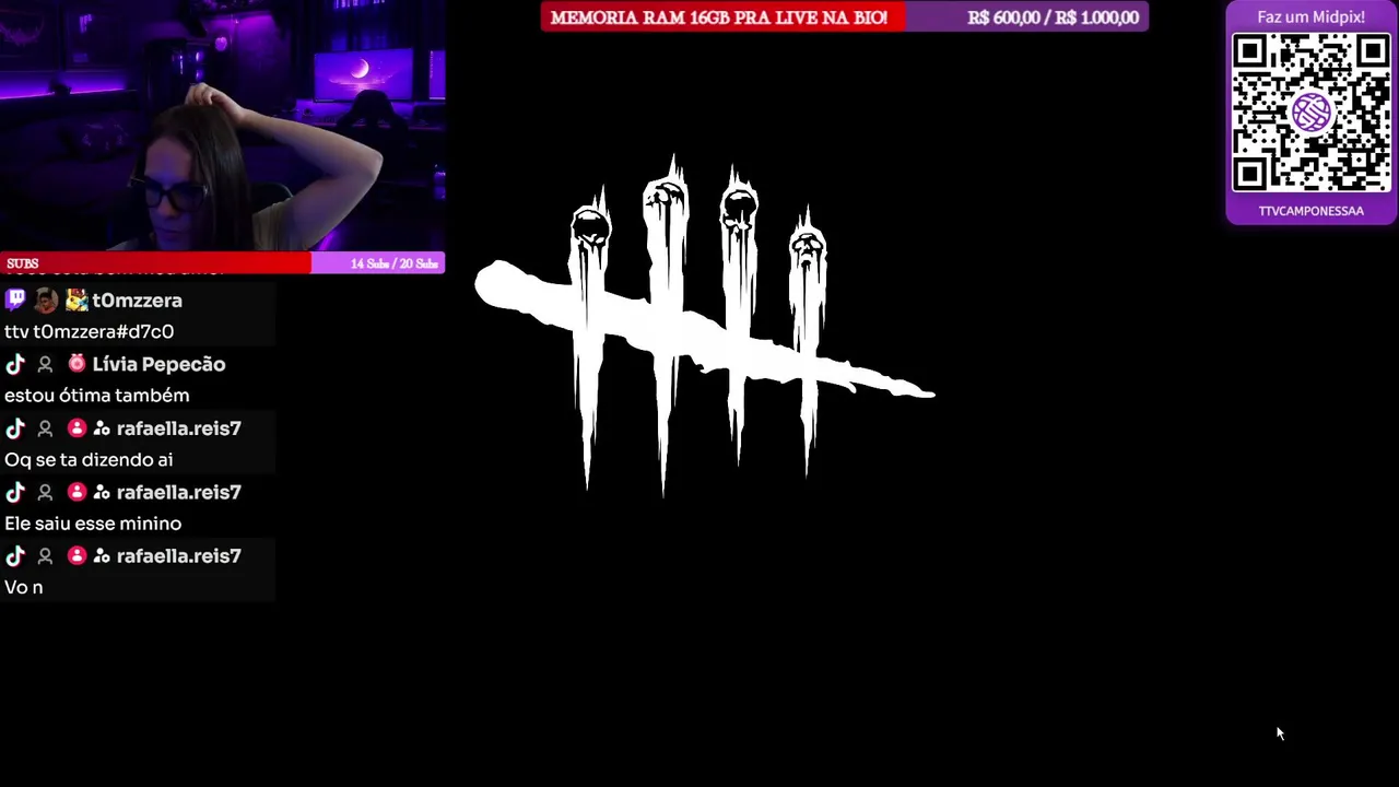 Jogando e interagindo com o chat, Estamos ao vivo na kick e twitch