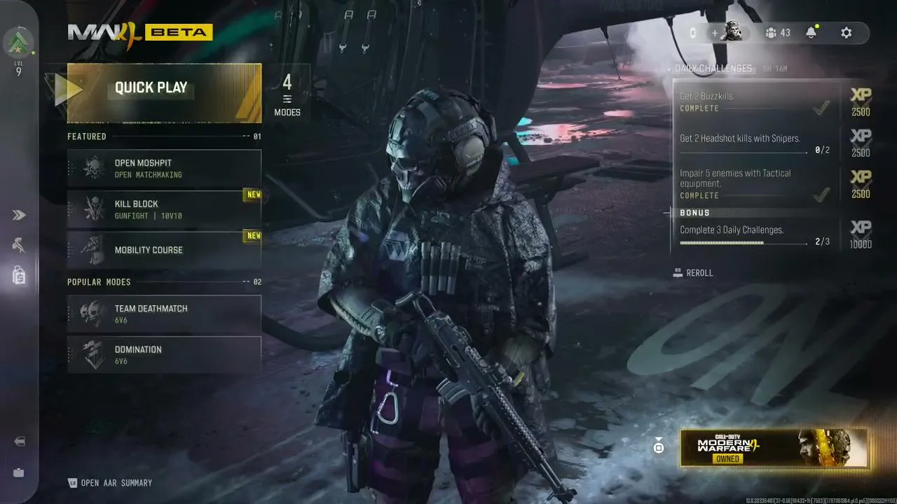 DMZ Maps In MW4 Open Beta??