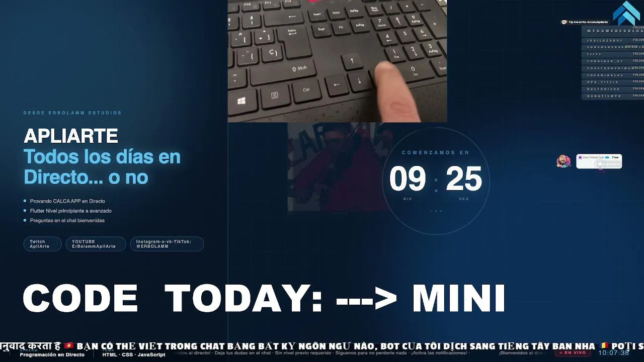 ¿Cantando, dibujando, trabajando...? Creador de 📝 CalcaApp en directo
