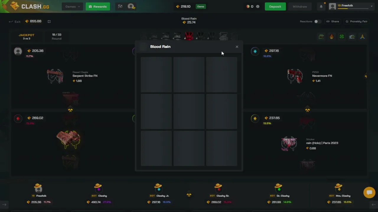 50 gems giveaway   free 3 battles on streaam  !clash.gg