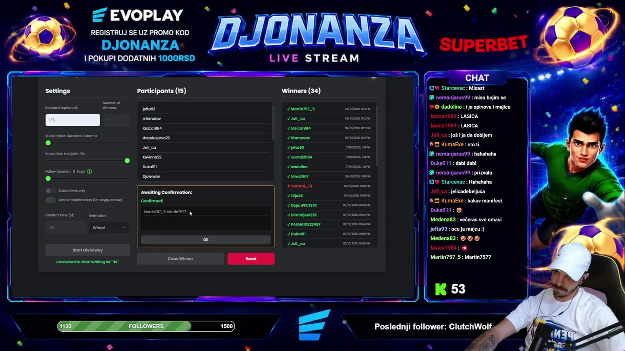 🔥DELIMO 5x5 EVOPLAY MAJICA + 5x1000RSD i jos 10.000RSD u FREE SPINOVIMA !!! 🎰🎯