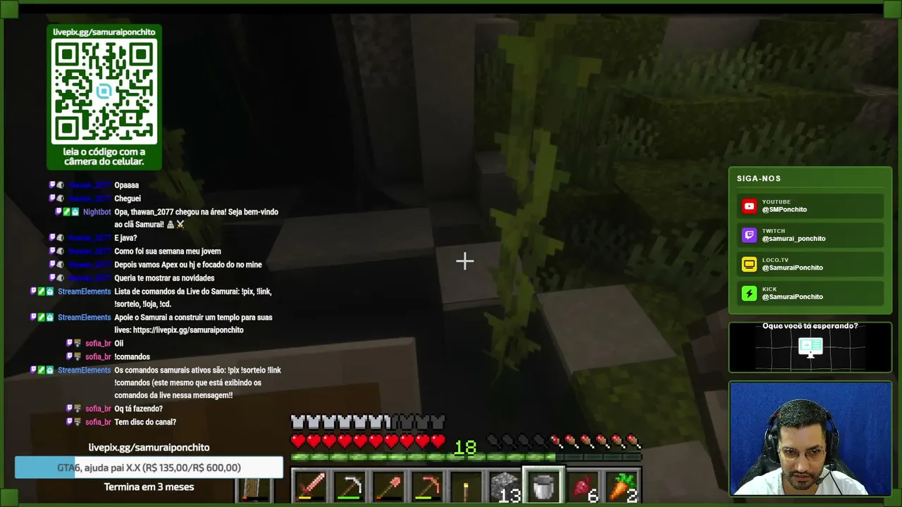 ⛏️ ENCONTRAMOS A CAVERNA QUE VAI MUDAR YAMATO! | Minecraft Survival LIVE | A Nova Era #5 - !comandos