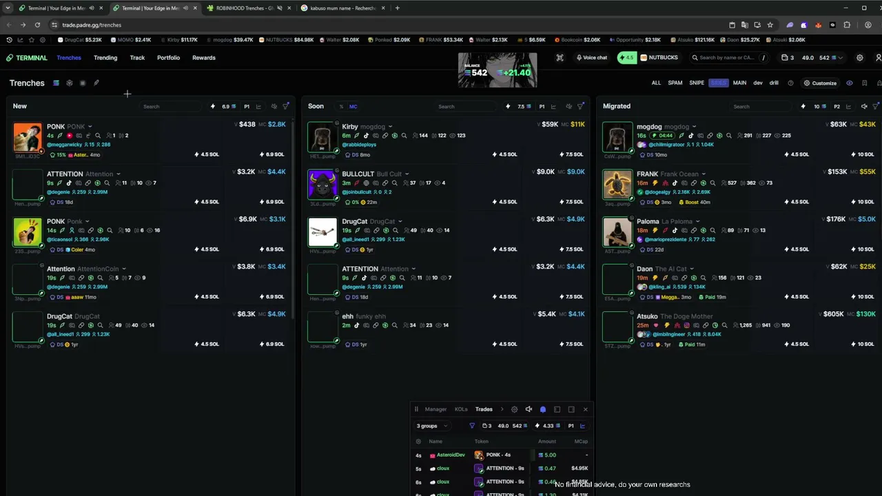 ROAD TO 1M$ : AlxCooks Serves Hot Memecoin Trades 🍳 Dive In | 900K PNL | Bwo Cabal | !wallet !terminal !discord
