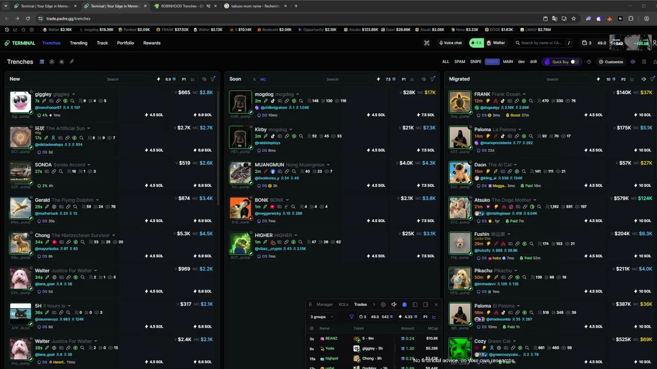 ROAD TO 1M$ : AlxCooks Serves Hot Memecoin Trades 🍳 Dive In | 900K PNL | Bwo Cabal | !wallet !terminal !discord