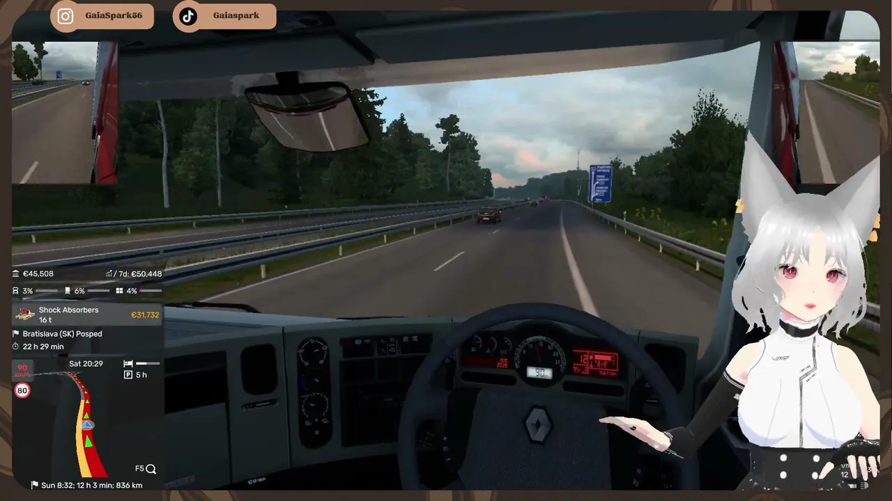 vtubvtuber camionera intenta arreglar su strim
