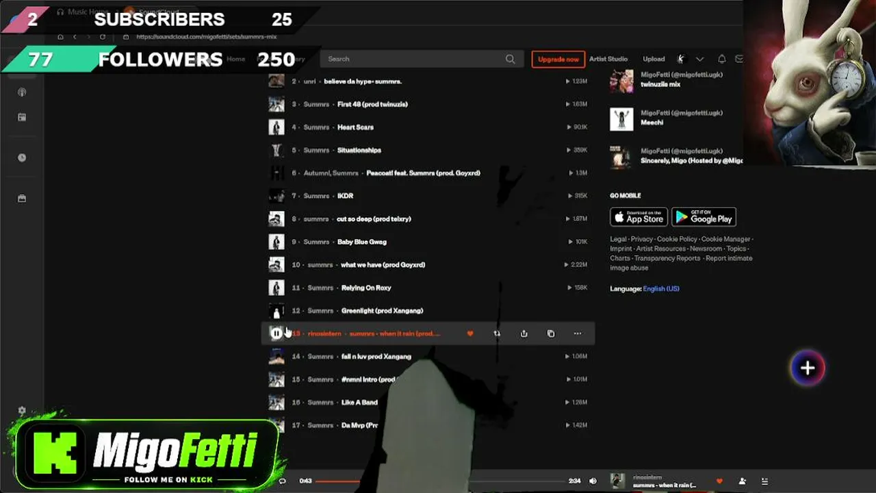 Reacting To Music! ~ Twitch/YT @migofetti ~ KCIP GRIND! ~ 72/250 Followers