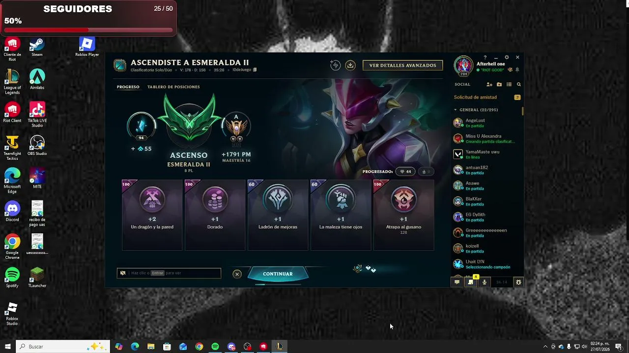 subiendo a DIAMANTE dia #16