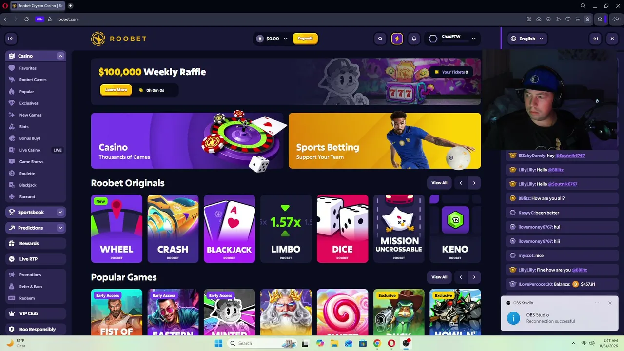 My first stream.