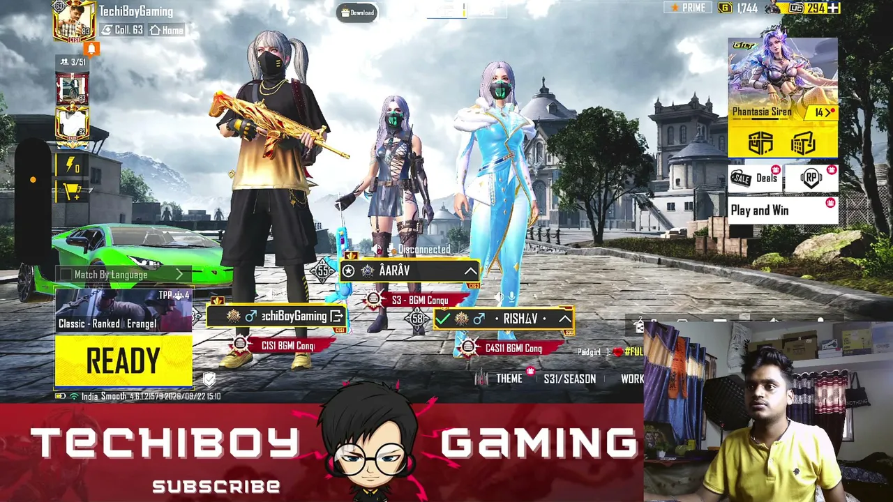 MORNING RUSH IN BGMI 🖤 !! TECHIBOY GAMING