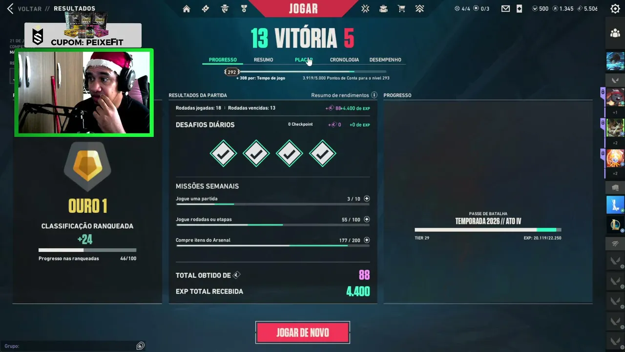Jesus te ama! Deus é bom o tempo todo! Road to be Streamer!