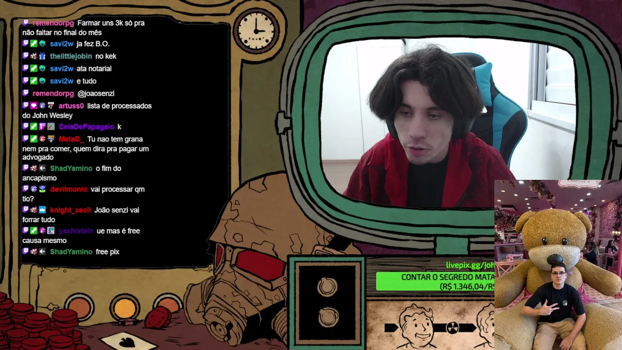 E o caba vai STREAMAR, É? !pix 1 REAL = 1 MINUTO