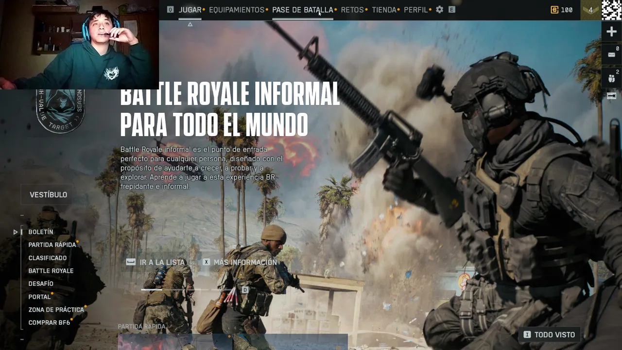 PROBANDO BATTLEFIELD 6 REDSEC CON TREMENDO FAIL SIN AUDIO DE MICROFONO INCREIBLE JAJAJA (PC)