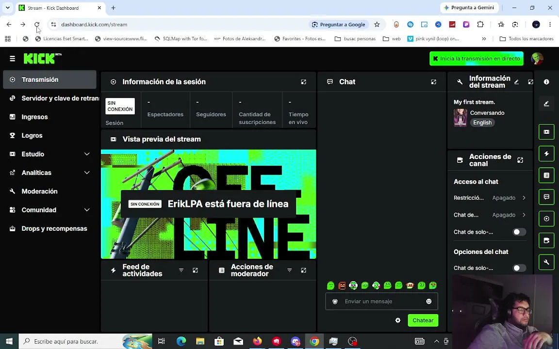 My first stream.