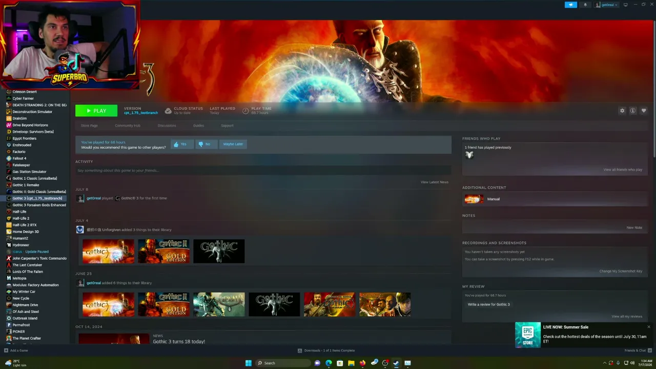 About me: i love survival games, crafting games and games like factorio, satisfactory. I'll play subnautica, breeathedge,  astrometica