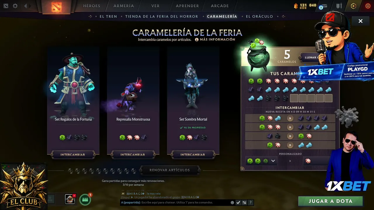 🔥EL CLUB/ MAÑANA GRAN TORNEO 40K MMR/ CODE: PLAYGD EN 1xBET🔥
