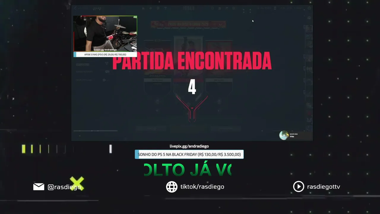❗ -> 🟢 AO VIVO 🟢  FORTNITE -> MEOOO DEEOOOSS 