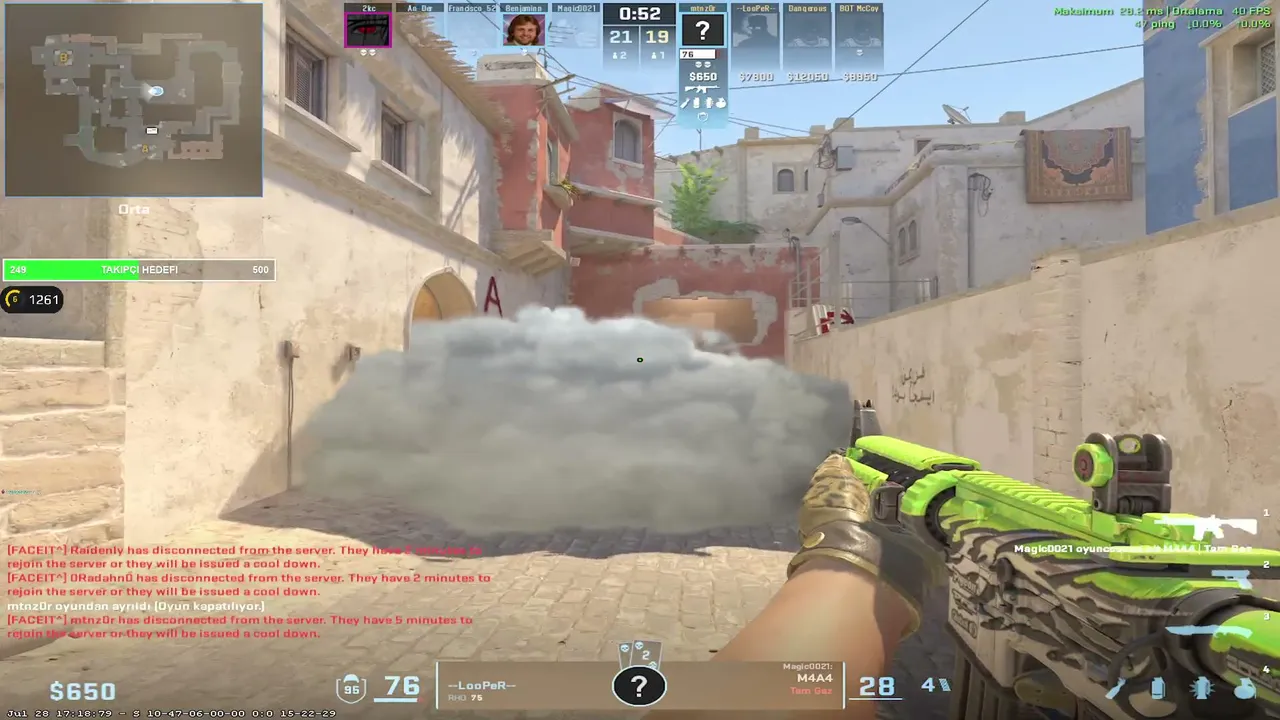 Faceit olduğum yerde sayıyorum gün 29