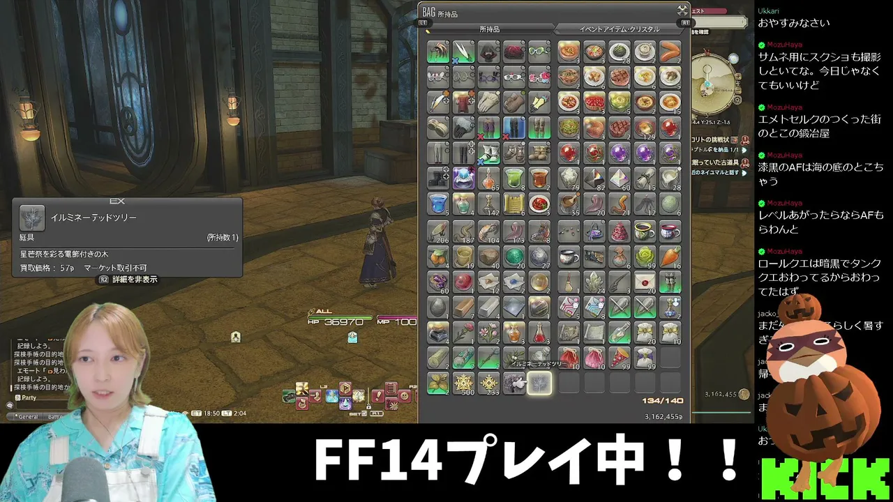 ファンフェスみながらFF14をプレイ
