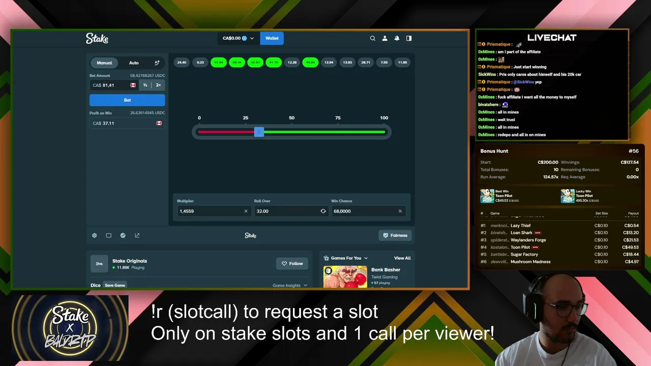 STAKE VIEWER HUNT WITH CALLS | GREAT CALLS = TIPS | GTB WITH $ PRIZES | 300$ Stake leaderboard | Rank up rewards | !stake !discord !site