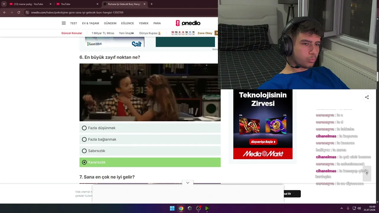 ONEDİO TESTİ !s !ig