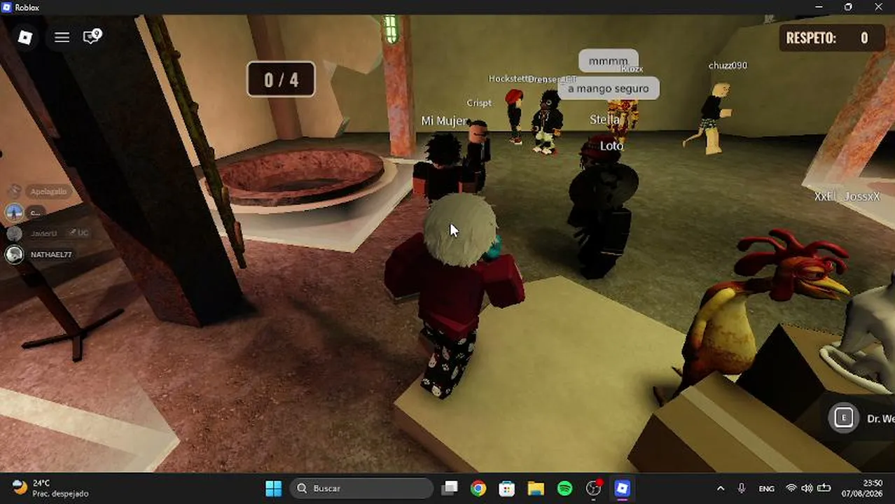 Ayanokoji de temu domando en juegos de 1Q en roblox