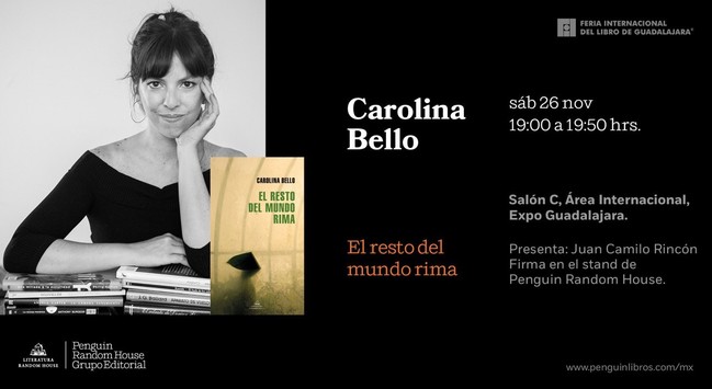 Estamos a unos días de que comience la @FILGuadalajara y  una de las autoras que nos visitará desde Uruguay es @carollinaBello. ¡No te pierdas su presentación el próximo sábado! Con @penguinlibrosmx 🐧🇲🇽📚