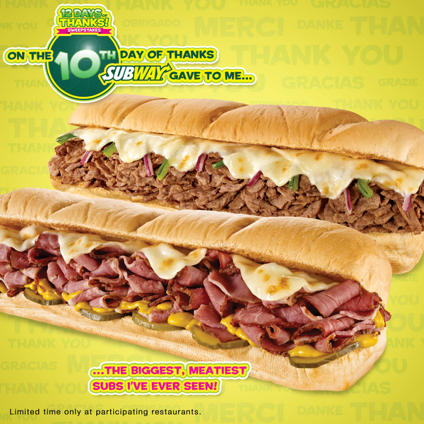 BIG HOT PASTRAMI MELT IN THE HOUSE @SUBWAY. http://t.co/xBwB9QCTp8