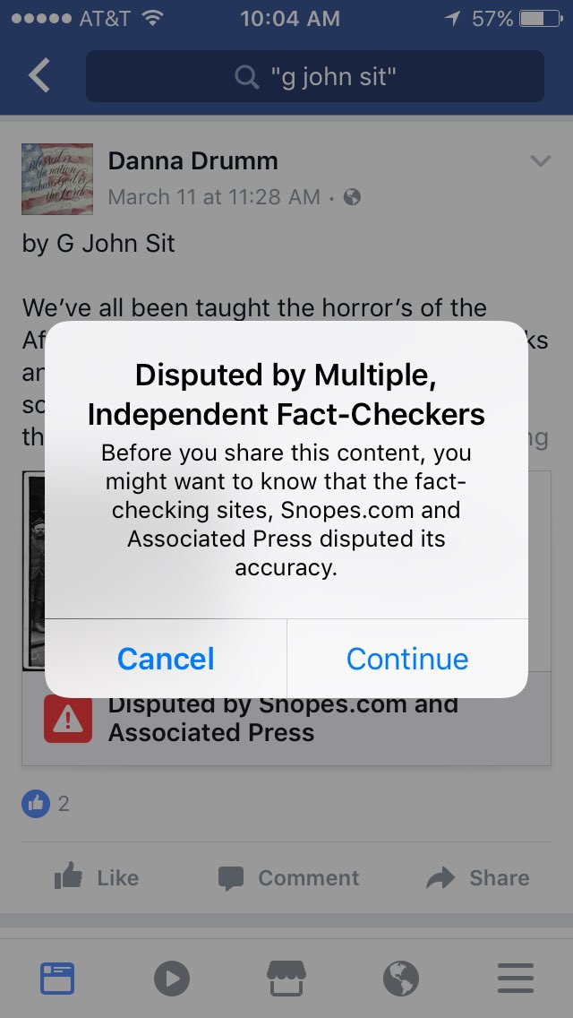 Facebook's war on fake news starts with a pop up window for re-posters of bad info. 
