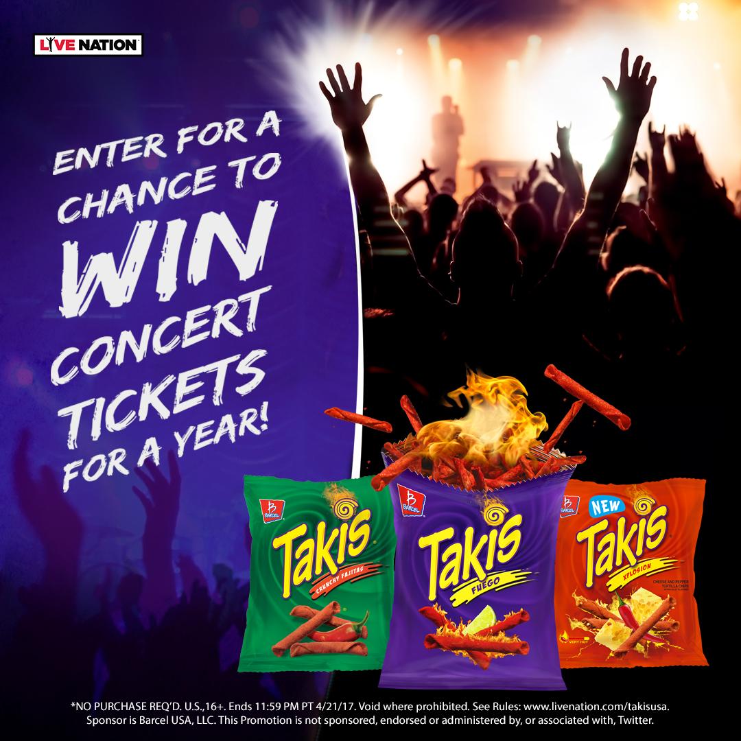 Enter &amp; u could win concert tickets for a year! NO PURCHASE NECESSARY. See rules:  https://t.co/04cTcRGjuj 