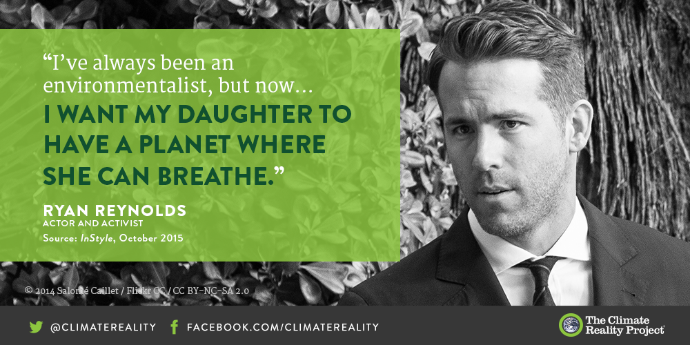 “I want my daughter to have a planet where she can breathe.”  It’s as simple as that. @VancityReynolds http://t.co/0OFjoXnbCb