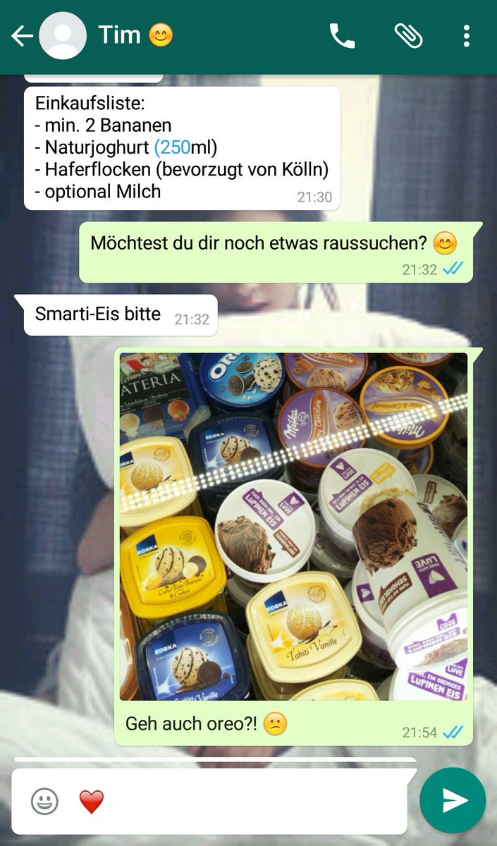 Ich hab' mich selten so sehr wie ein altes Ehepaar gefühlt, wie in diesem Moment. Er is' schon toll. 😄💕 @TimTimolia 